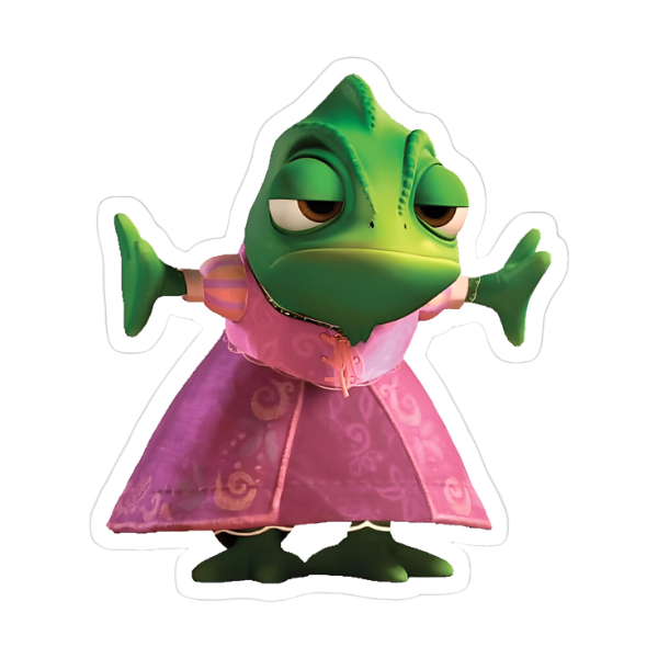 Pascal vestido como princesa